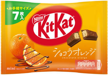 KitKat Mini o smaku pomarańczy w czekoladzie - Chocolate Orange - 7 sztuk Nestlé