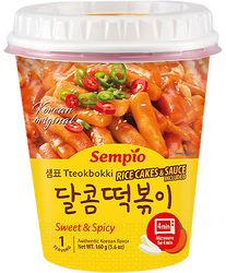 Kluski ryżowe Tteokbokki Sweet & Spicy 160g Sempio