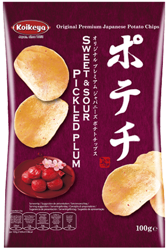 Oryginalne chipsy ziemniaczane Koikeya Śliwka 100g z Japonii