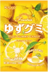 Żelki owocowe Frutia Yuzu Gummy - cytrusy yuzu 102g Kasugai